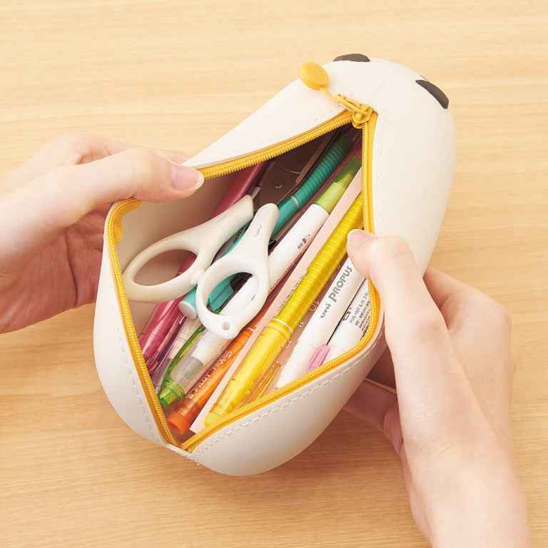LIHITLAB PuniLabo Lying Pen Pouch Zipper Pen Case