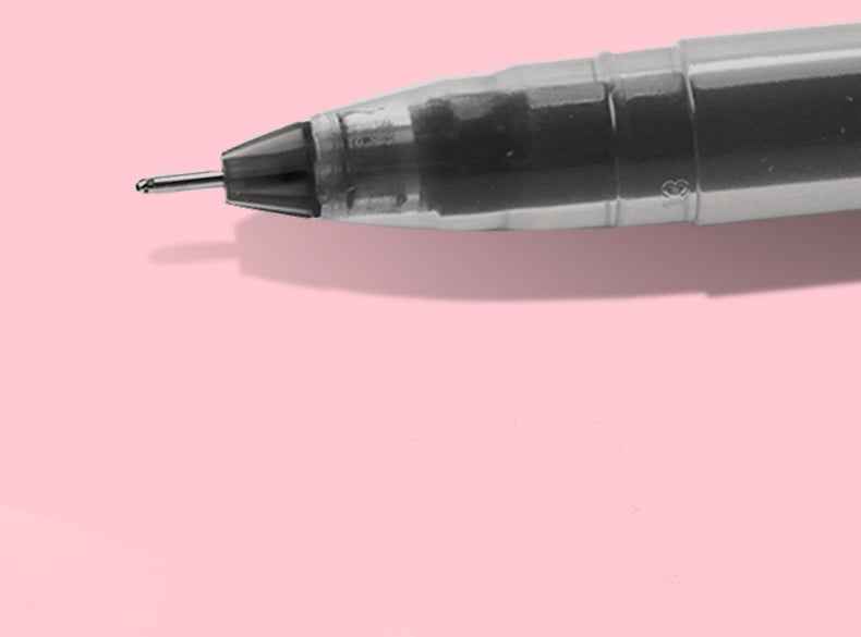 DELI A116 Large Capacity Gel Pen Needle Tip 0.5mm Fine Point 12 Pack - TTpen