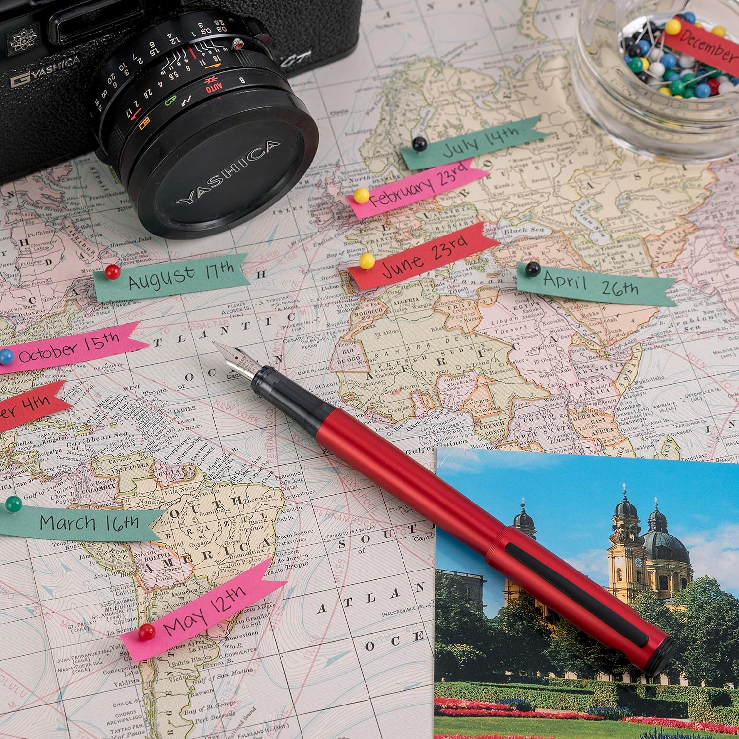 Pilot Explorer Fountain Pen - Pink - Medium Nib - TTpen