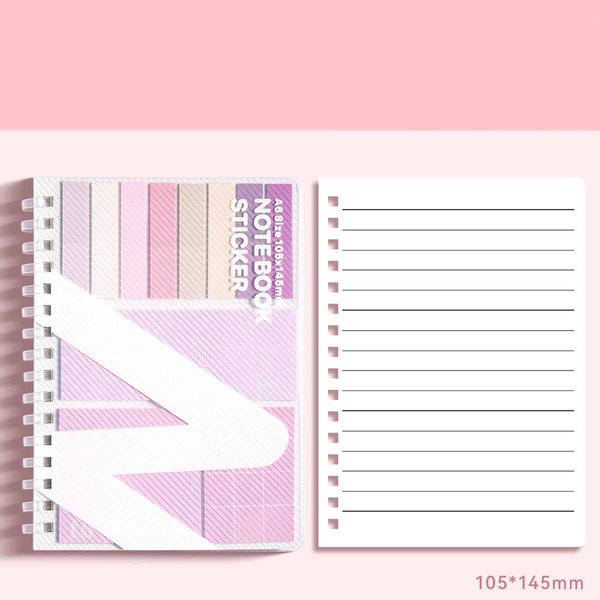 A6 Size Notebook with Sticker Notes 105x145mm