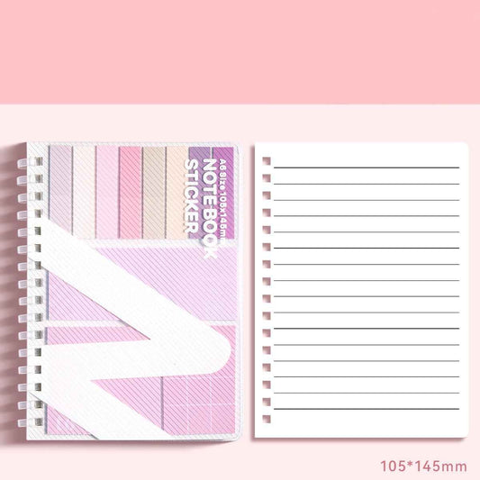 A6 Size Notebook with Sticker Notes 105x145mm