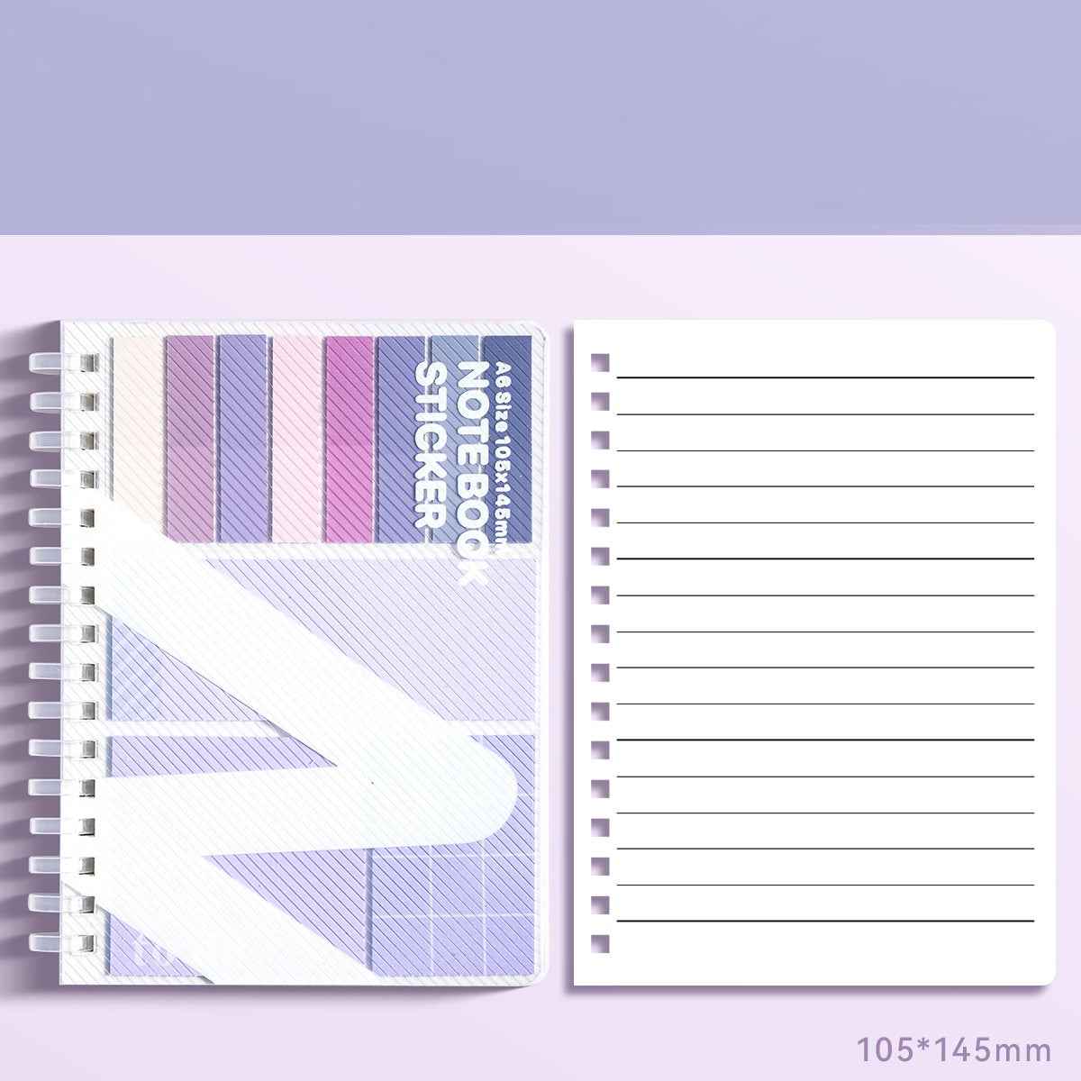A6 Size Notebook with Sticker Notes 105x145mm