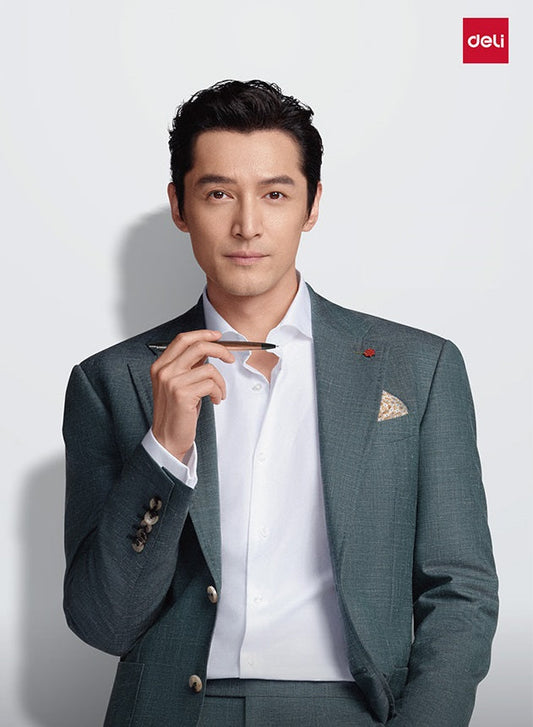 DELI A9Pro Oak Wood Grain Click Ballpoint Pen – 0.5/0.7/1.0mm