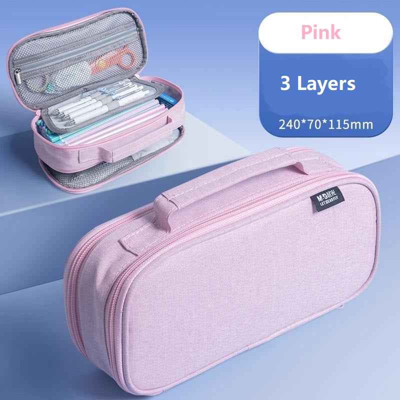 M&G Large Capacity Pencil Pouch Case Stationery Pens Bag - TTpen