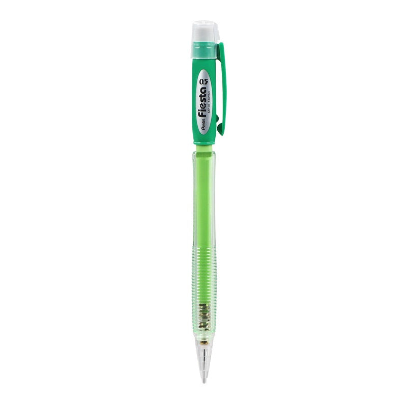 Pentel AX105 Fiesta Automatic Mechanical Pencil,0.5mm HB,5Pack Green