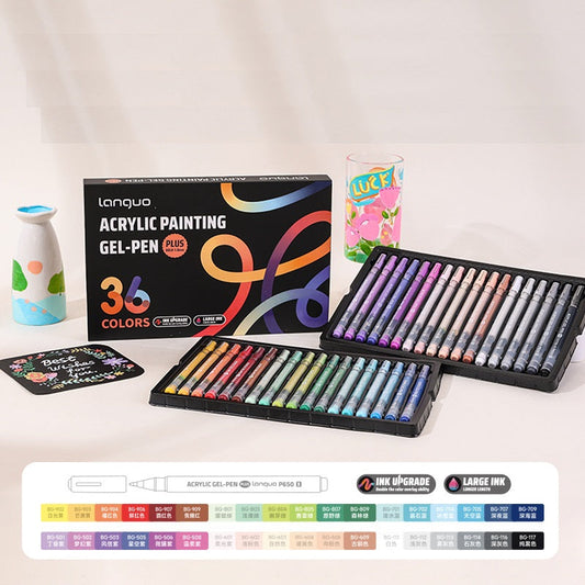 Languo Acrylic Gel Pens 1.0mm 36/54/72/90 Color Set for Art Journaling