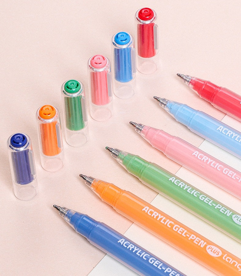 Languo Acrylic Gel Pens 1.0mm 36/54/72/90 Color Set for Art Journaling