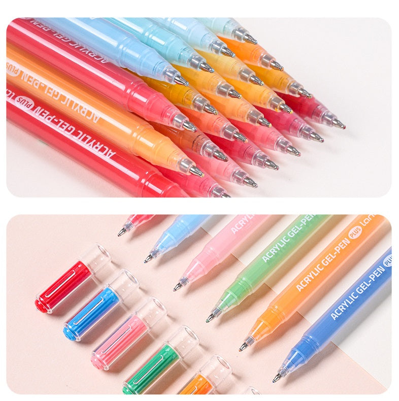 Languo Acrylic Gel Pens 1.0mm 36/54/72/90 Color Set for Art Journaling