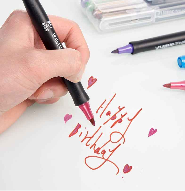 Artline SUPREME Metallic Marker Sets | 1.0mm Bullet Tip | 4 Pack