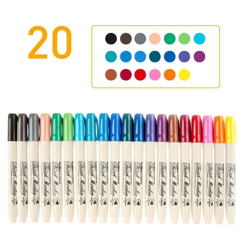 Artline Supreme Calligraphy Brush Marker Pen 20 Colors