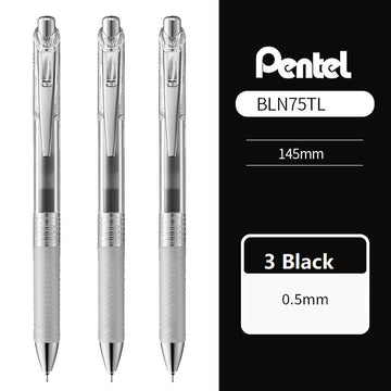 Pentel Energel Infree Gel Ink Pen 0.5mm 3 Pack