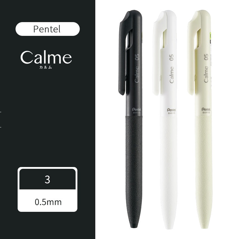 Pentel Calme Ballpoint Pen 0.5mm 3 Pack