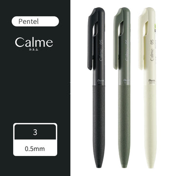 Pentel Calme Ballpoint Pen 0.5mm 3 Pack