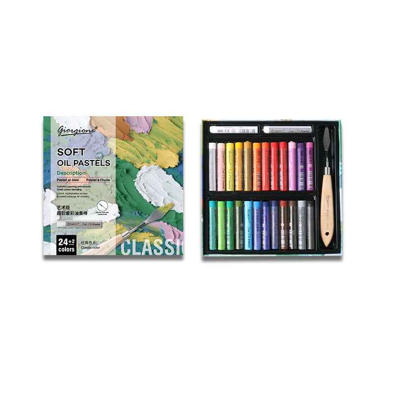 GIORGIONE Soft Oil Pastels for Artistis,24/36/48 Classic Color - TTpen