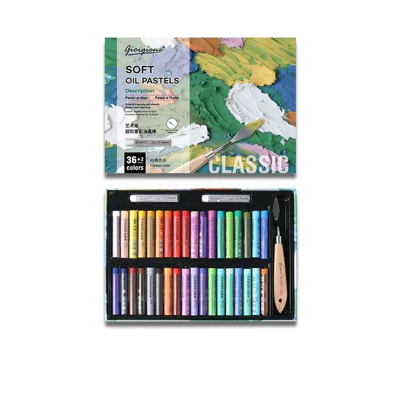 GIORGIONE Soft Oil Pastels for Artistis,24/36/48 Classic Color - TTpen
