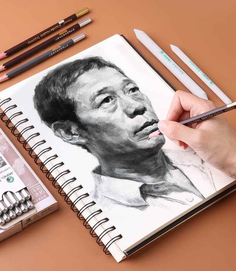 Marie's 12 Pack Charcoal Pencils Pitt Graphite Matt 12B/14B/16B - TTpen