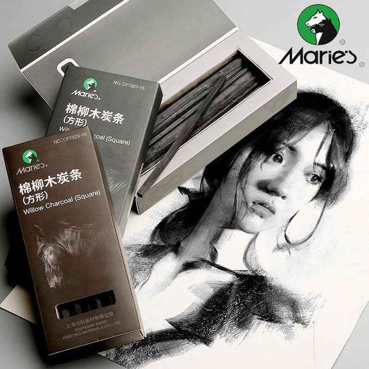 Maries Artists' Drawing Willow Charcoal 15PCS - TTpen