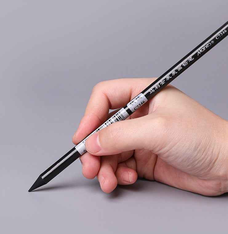 Marie's 24pcs Non-Wood Whole-Lead Core Graphite Charcoal Sticks Pencils - TTpen