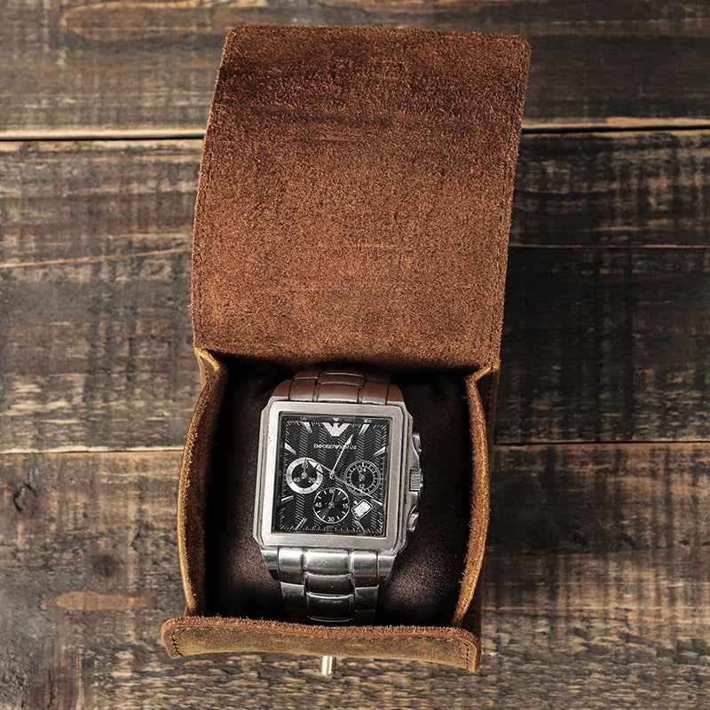 Leather Watch Roll Up Case Single - TTpen