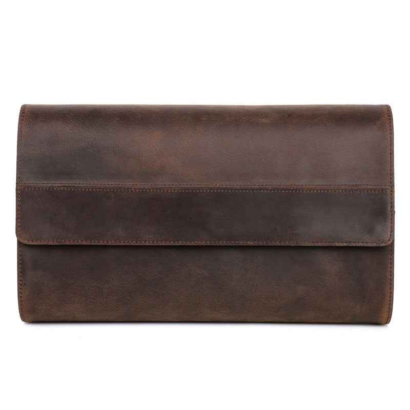 Leather 8 Watch Roll Storage Case for Travel Display - TTpen
