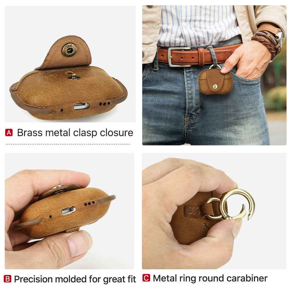 Airpods Pro Gen 2 Charging Leather Case - TTpen