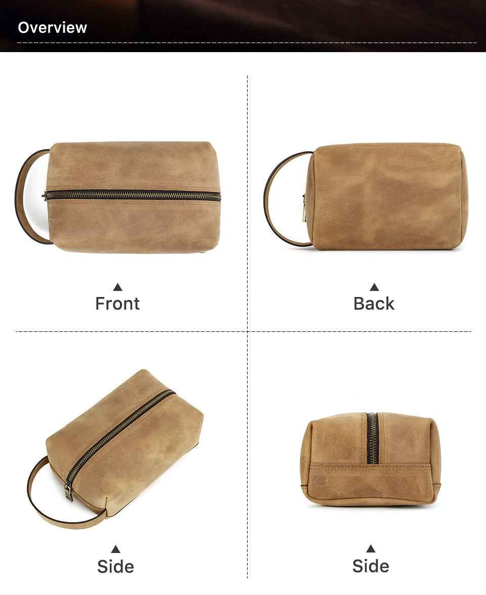 Leather Electronic Accessories Organizer Storage Bag Case - TTpen