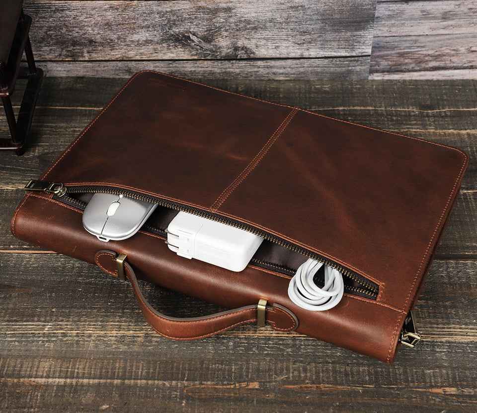 Leather Laptop Zipper Folio Case 13.3 inch for Macbook Pro Air - TTpen