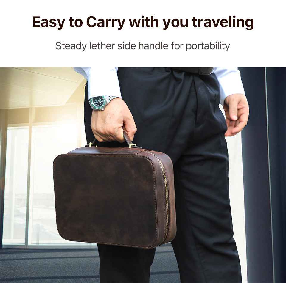 Leather Electronic Tech Accessories Storage Case for Apple Mac Mini - TTpen