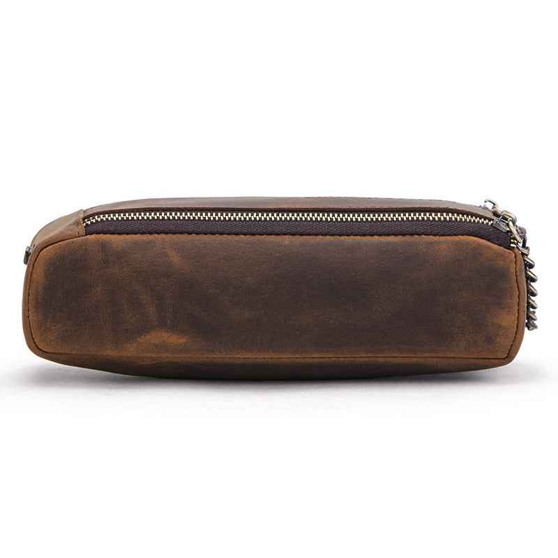 Leather Zipper Pencil Case Pen Pouch - TTpen