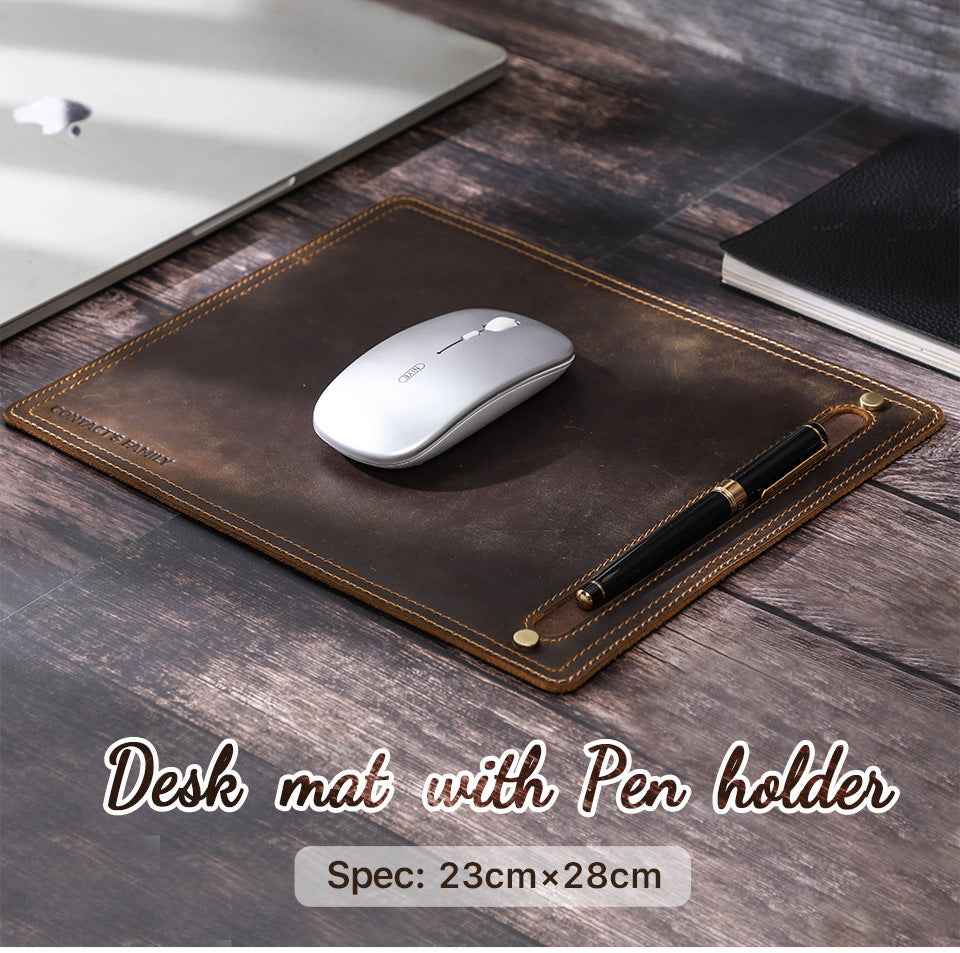 Leather Mouse Pad for Home or Office Desktop 28x23cm - TTpen