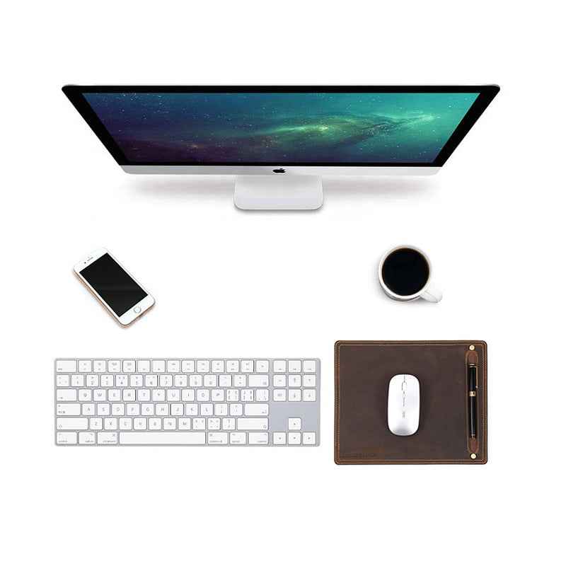 Leather Mouse Pad for Home or Office Desktop 28x23cm - TTpen