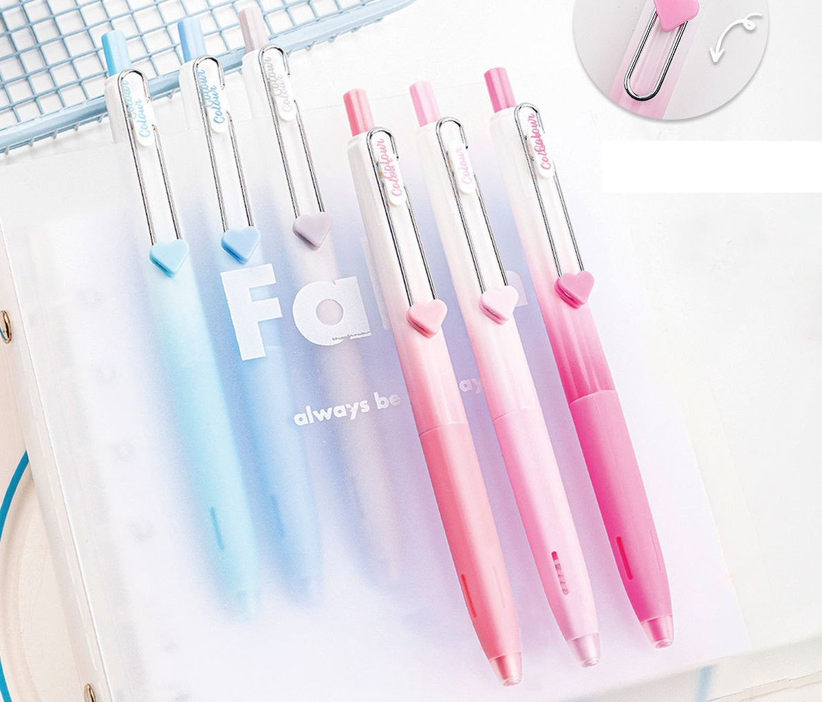 KOLNK 1089 Retractable Gel Pens 12 Color Pack 0.5mm