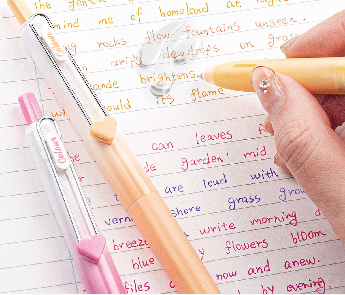 KOLNK 1089 Retractable Gel Pens 12 Color Pack 0.5mm