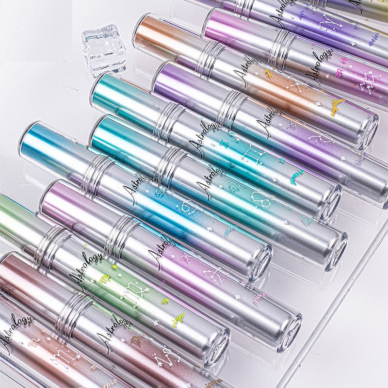 COLNK Zodiac Glitter Highlighters – 12-Color Set with 4mm Chisel Tip