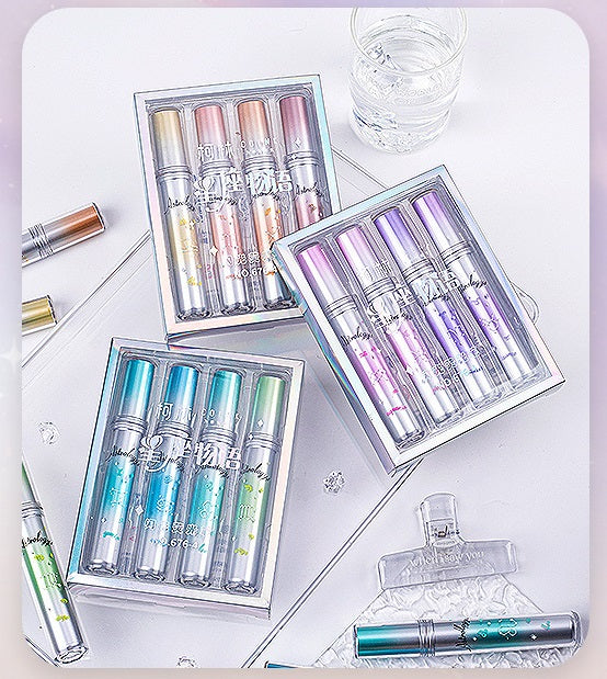 COLNK Zodiac Glitter Highlighters – 12-Color Set with 4mm Chisel Tip