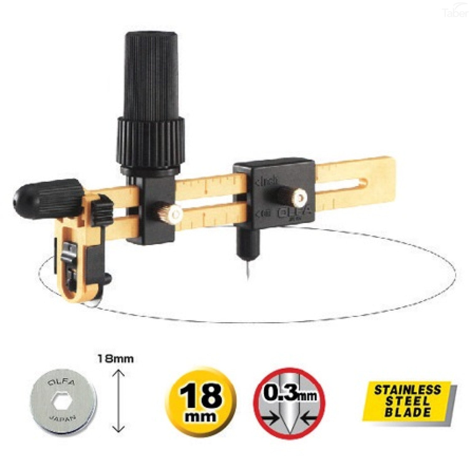 OLFA CMP-3 Rotary Circle Cutter 18mm Blade