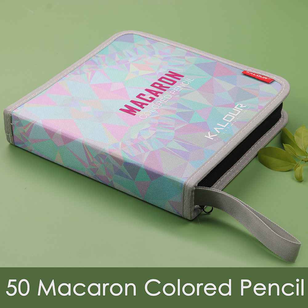 KALOUR 50 Macaron Pastel Colored Pencils Set with Carrrying Case - TTpen