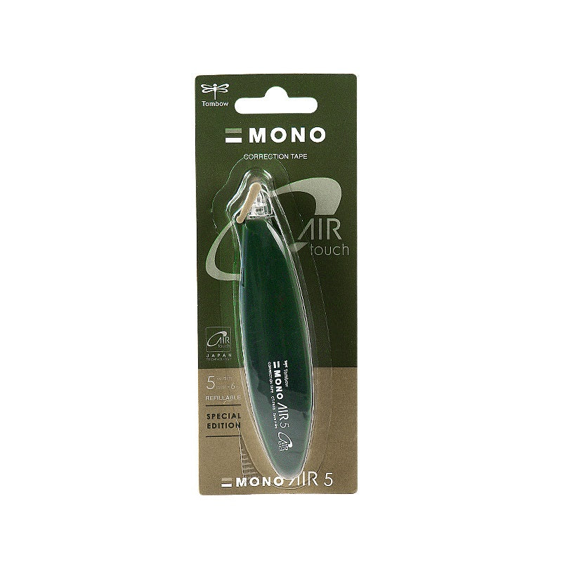 Tombow Mono Air 5 Correction Tape Pen Style Retro 5mm,2 Pack Green