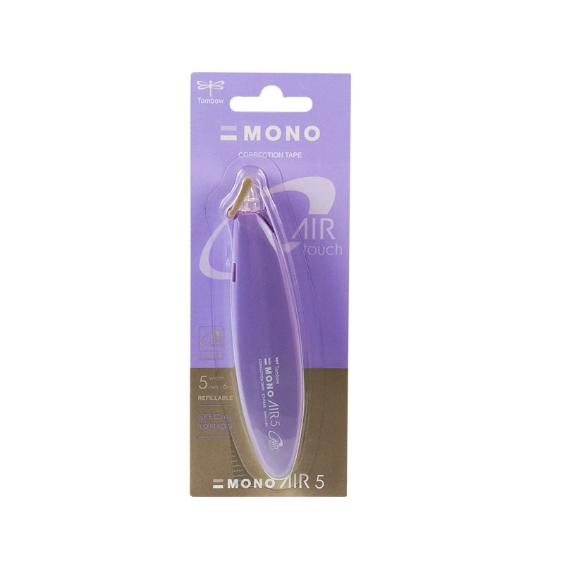 Tombow Mono Air 5 Correction Tape Pen Style Retro 5mm,2 Pack Purple