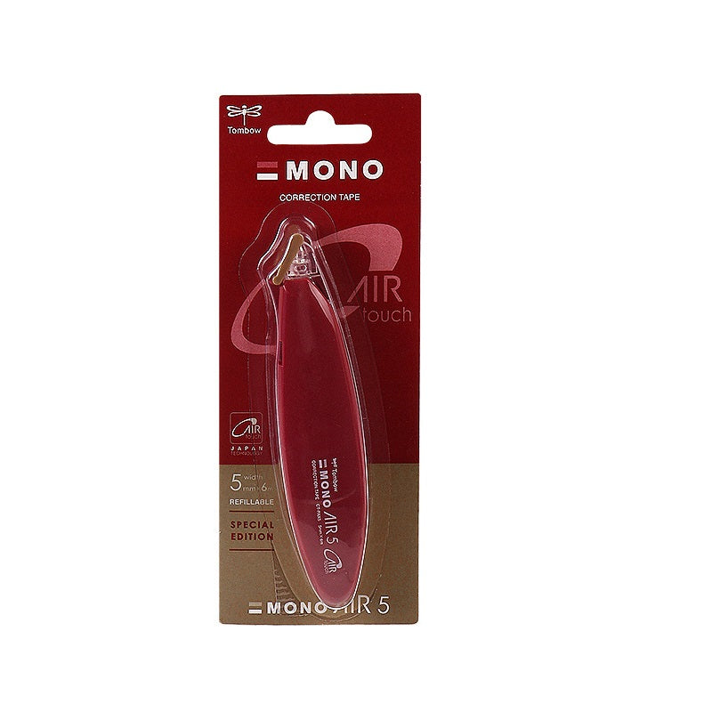 Tombow Mono Air 5 Correction Tape Pen Style Retro 5mm,2 Pack Red