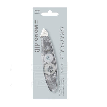 Tombow Mono Air Correction Tape Pen Style Graysale 5mm,2 Pack Light Grey