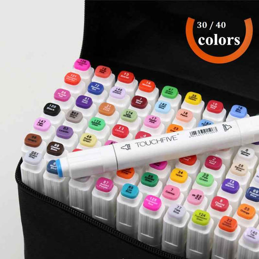 TouchFive Twin Markers 40 Color Animation Design Set - TTpen
