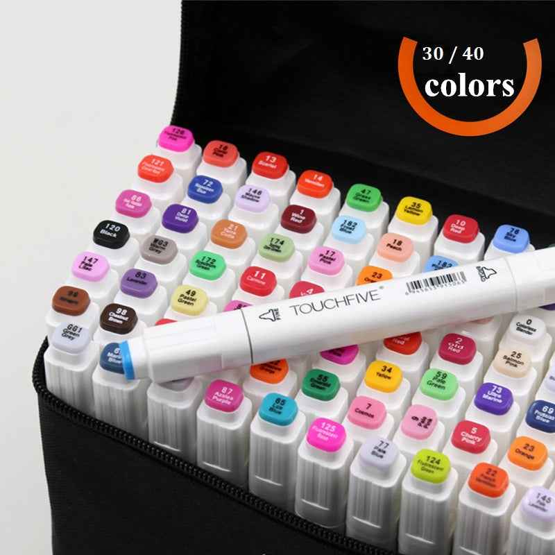 TouchFive Twin Markers 30 Color Animation Design Set - TTpen