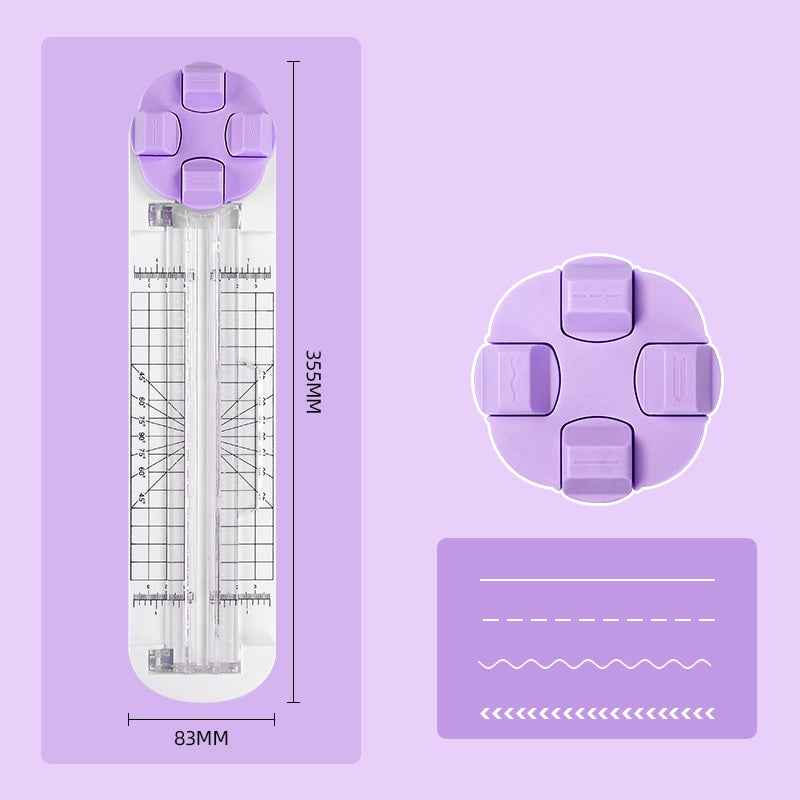 4in1 Paper Trimmer Craft Paper Cutter with Dial Blades