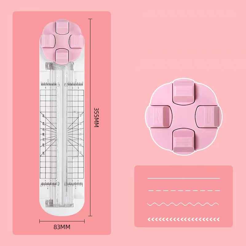 4in1 Paper Trimmer Craft Paper Cutter with Dial Blades