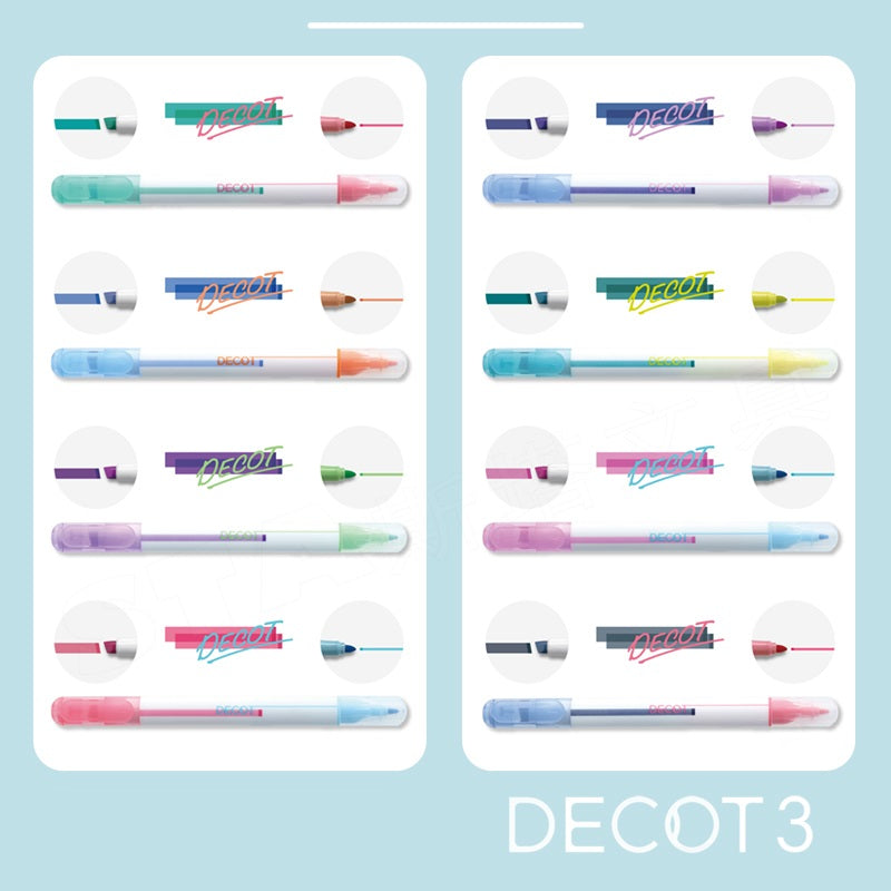 Sun-Star DECOT 3 Overlapping Highlighter Markers