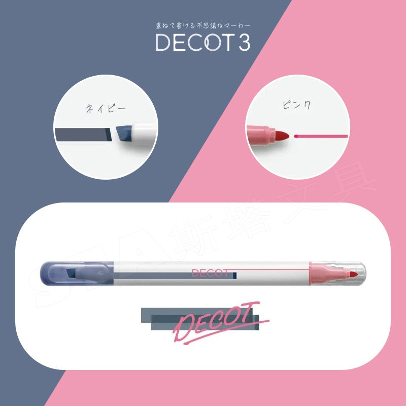 Sun-Star DECOT 3 Overlapping Highlighter Markers