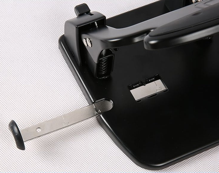 DELI Office 0116 Heavy-Duty 3-Hole Punch with Ruler