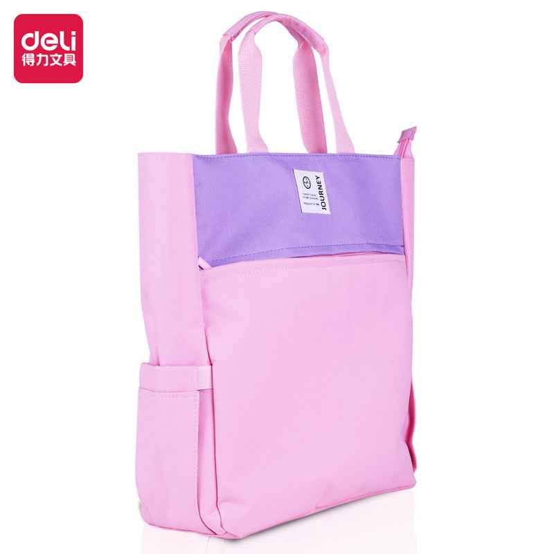DELI Polyester Book Tote Bag with Zipper Pocket for Kids Students - TTpen