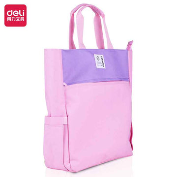 DELI Polyester Book Tote Bag with Zipper Pocket for Kids Students - TTpen